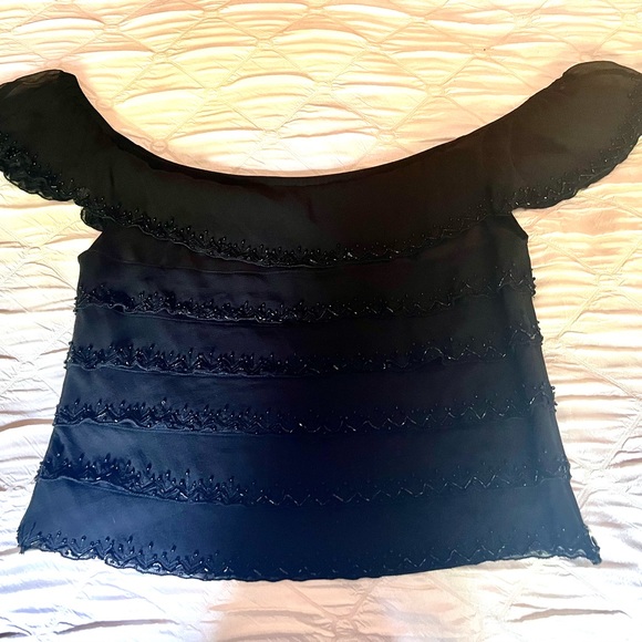 Ruffle Beaded blouse - Picture 6 of 6